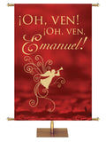 Spanish Advent Foil O Come, O Come Emmanuel - Advent Banners - PraiseBanners