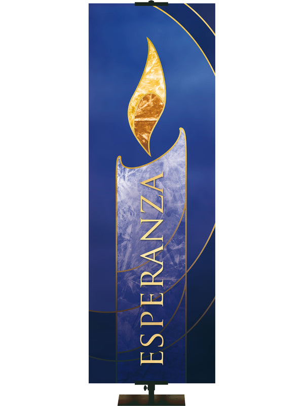 Spanish Liturgical Advent Candle Hope