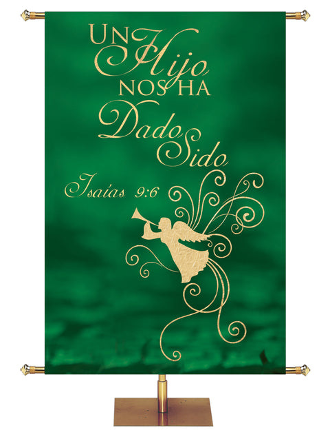 Spanish Christmas Foil A Son is Given - Christmas Banners - PraiseBanners