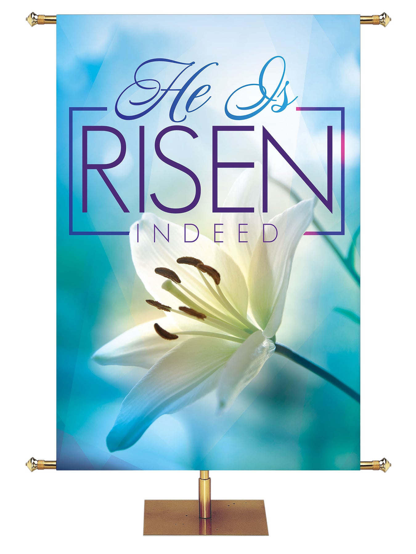 easter-light-church-banner-he-is-risen-indeed-with-white-lily-on-fabric