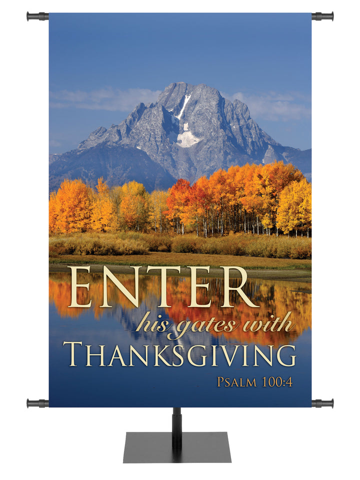 Enter His Gates Style C Expressions of Gratitude Fall Banner