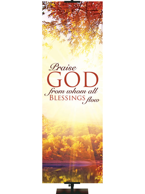 Expressions of Gratitude Background Style B Praise God - Fall Banners - PraiseBanners
