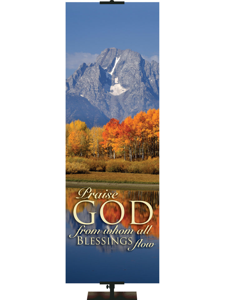 Expressions of Gratitude Background Style C Praise God - Fall Banners - PraiseBanners