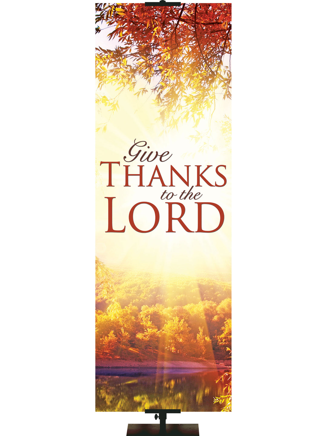 Expressions of Gratitude Background Style B Give Thanks to the Lord - Fall Banners - PraiseBanners
