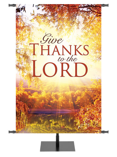 Give Thanks Style B Expressions of Gratitude Fall Banner