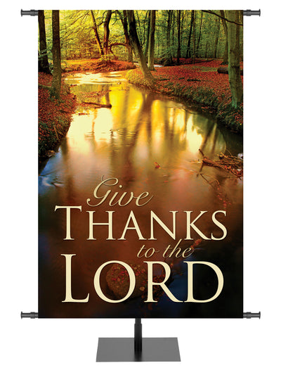 Give Thanks Style D Expressions of Gratitude Fall Banner