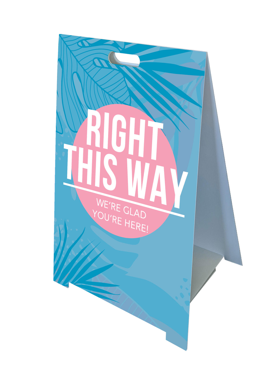 Radiant Rays Design Directional Fold-A-Frame™ Sign