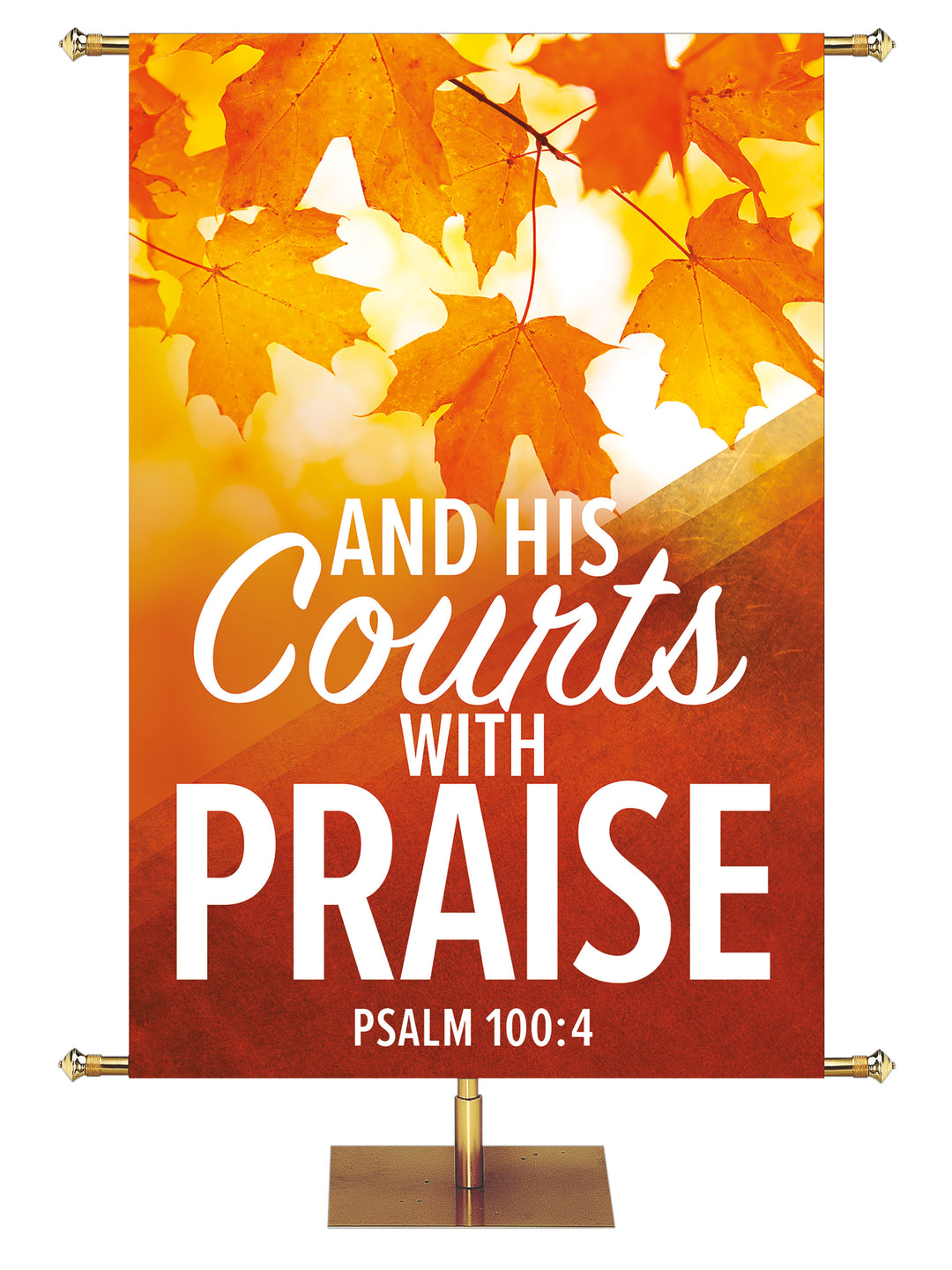 Golden Harvest Courts With Praise - Fall Banners - PraiseBanners