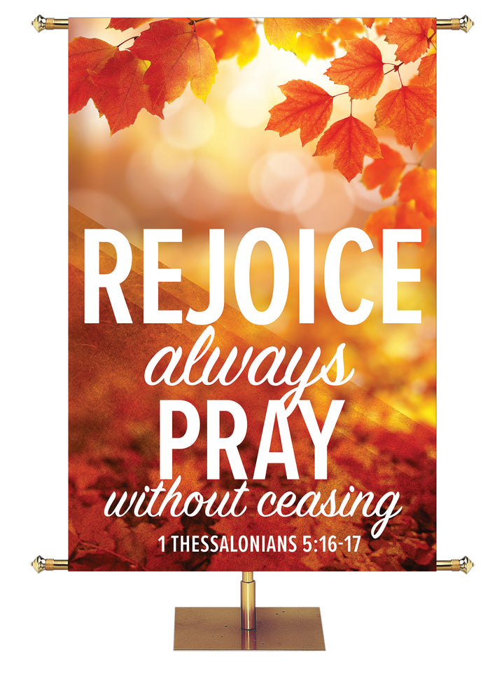 Golden Harvest Rejoice and Pray - Fall Banners - PraiseBanners