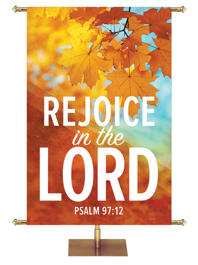 Golden Harvest Rejoice in the Lord - Fall Banners - PraiseBanners