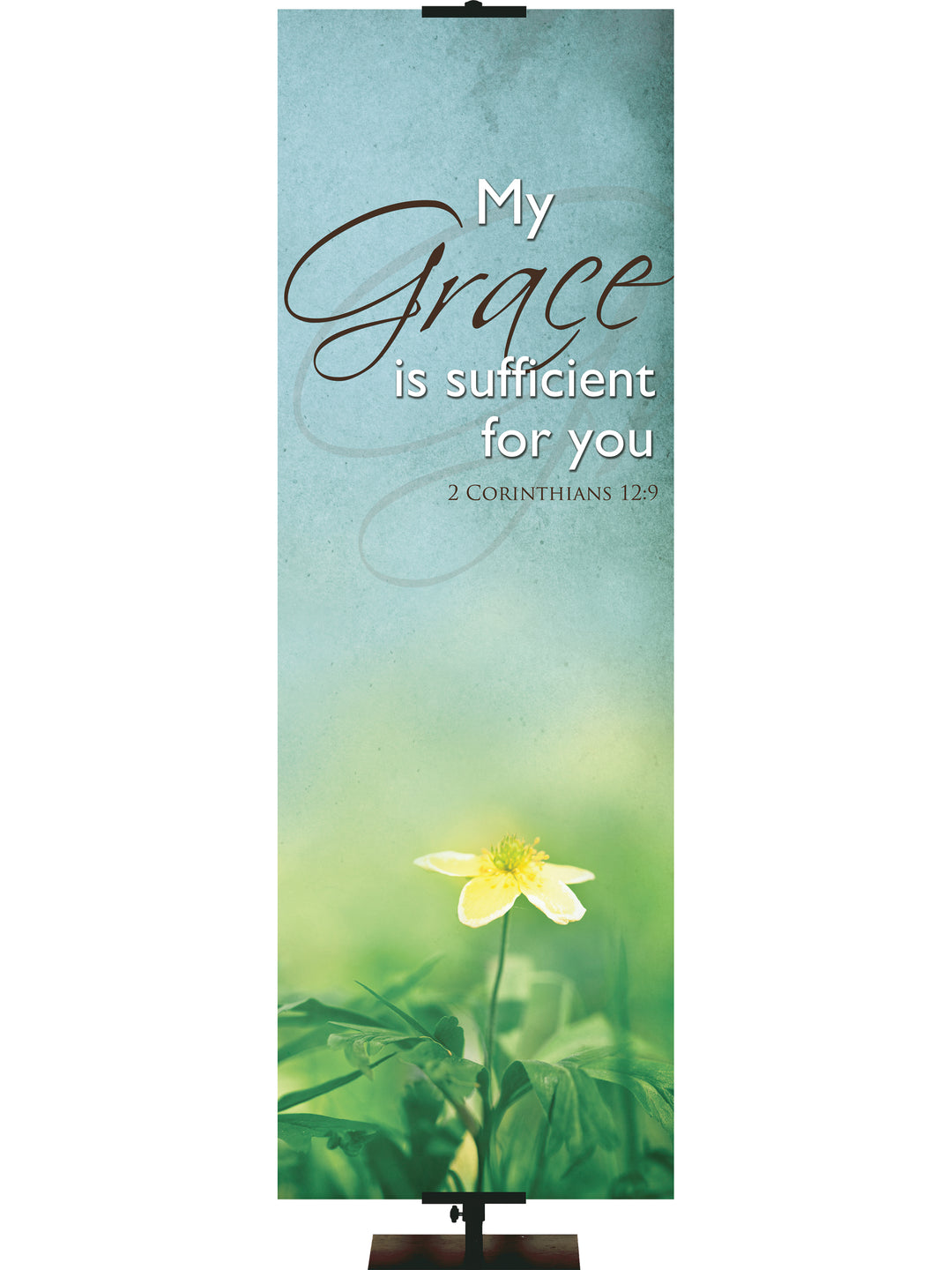 Renewal in Spring My Grace is Sufficient - Year Round Banners - PraiseBanners