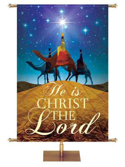 Holy Night Banner He is Christ The Lord