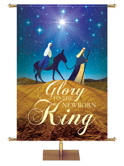Holy Night Banner Glory to The Newborn King