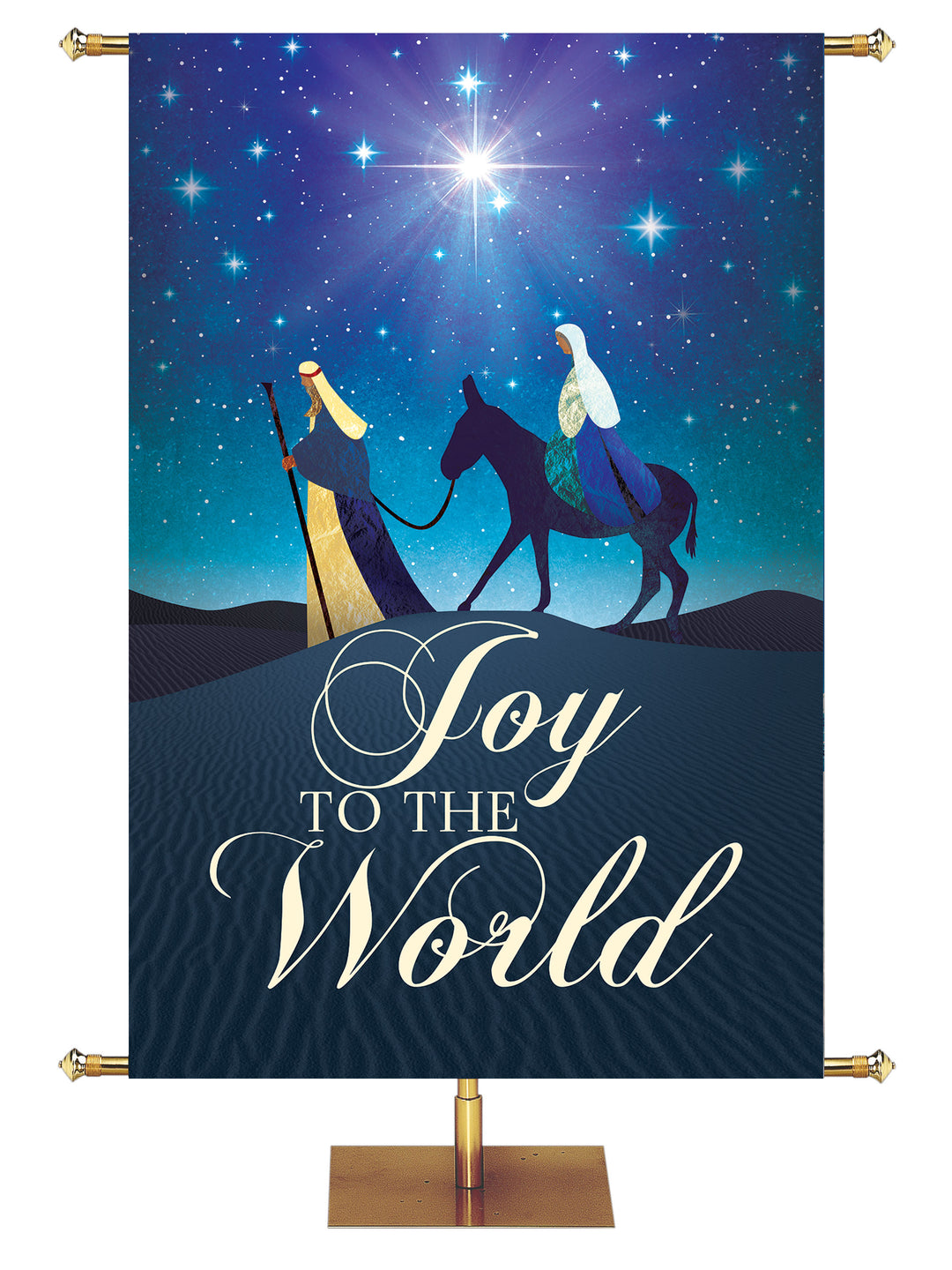 O Holy Night Joy to the World 2 - Christmas Banners - PraiseBanners