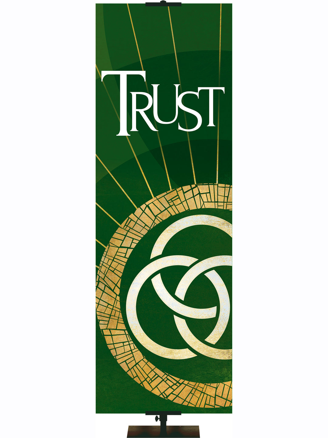 Hallmarks of Hope Trinity Symbol and Trust Banner - Liturgical Banners - PraiseBanners