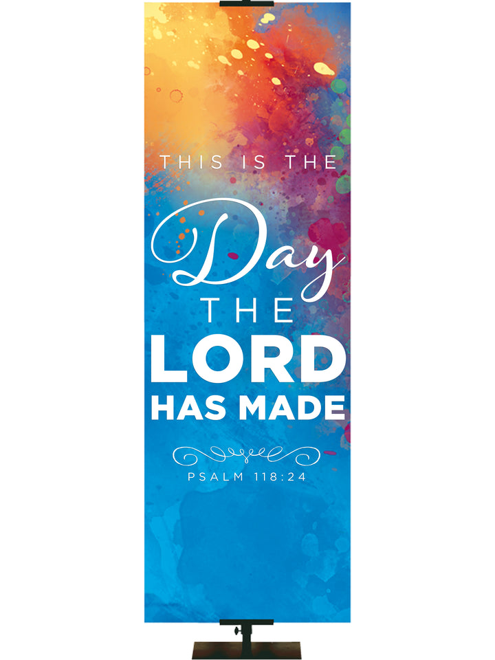 Hues of Inspiration This Is The Day The Lord Has Made - Year Round Banners - PraiseBanners