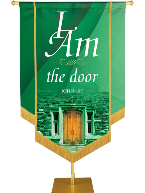 I Am the Door Embellished Banner - Handcrafted Banners - PraiseBanners
