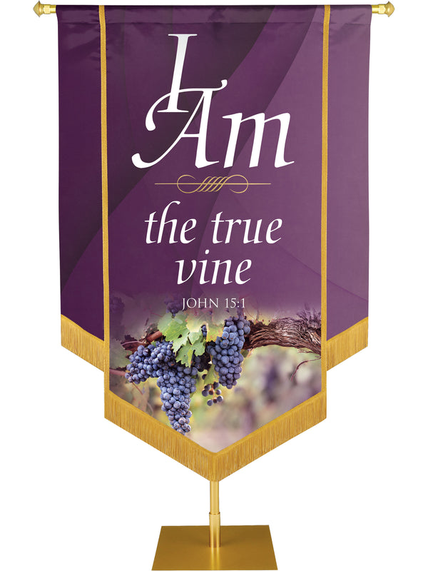 I Am True Vine Embellished Banner