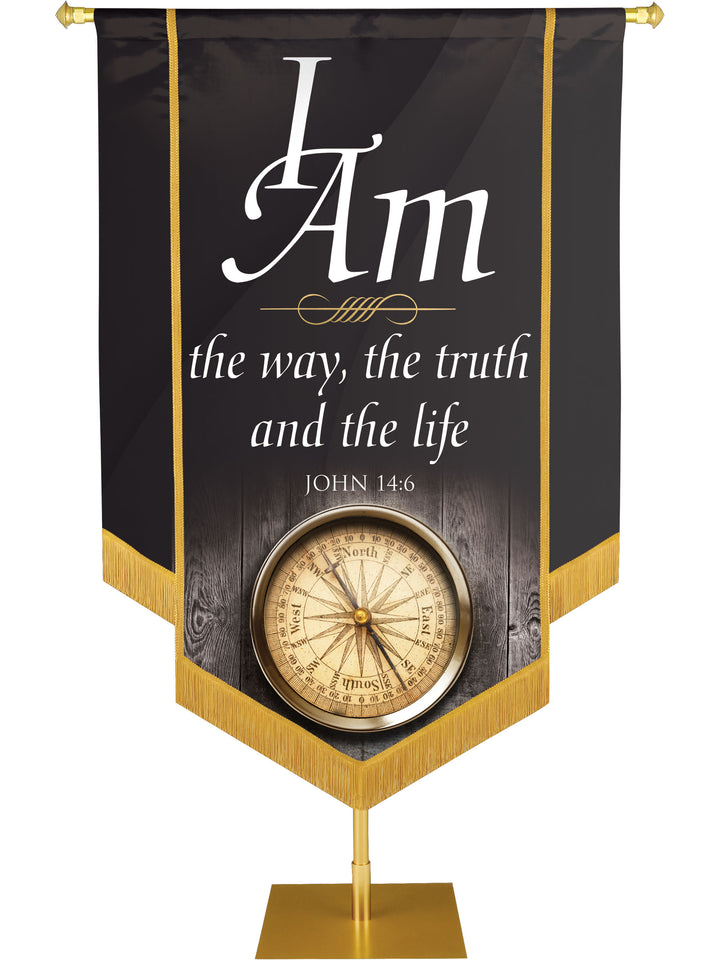 I Am The Way Embellished Banner - Handcrafted Banners - PraiseBanners