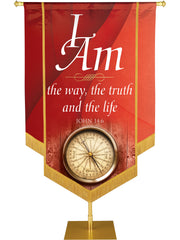 I Am The Way Embellished Banner - Handcrafted Banners - PraiseBanners