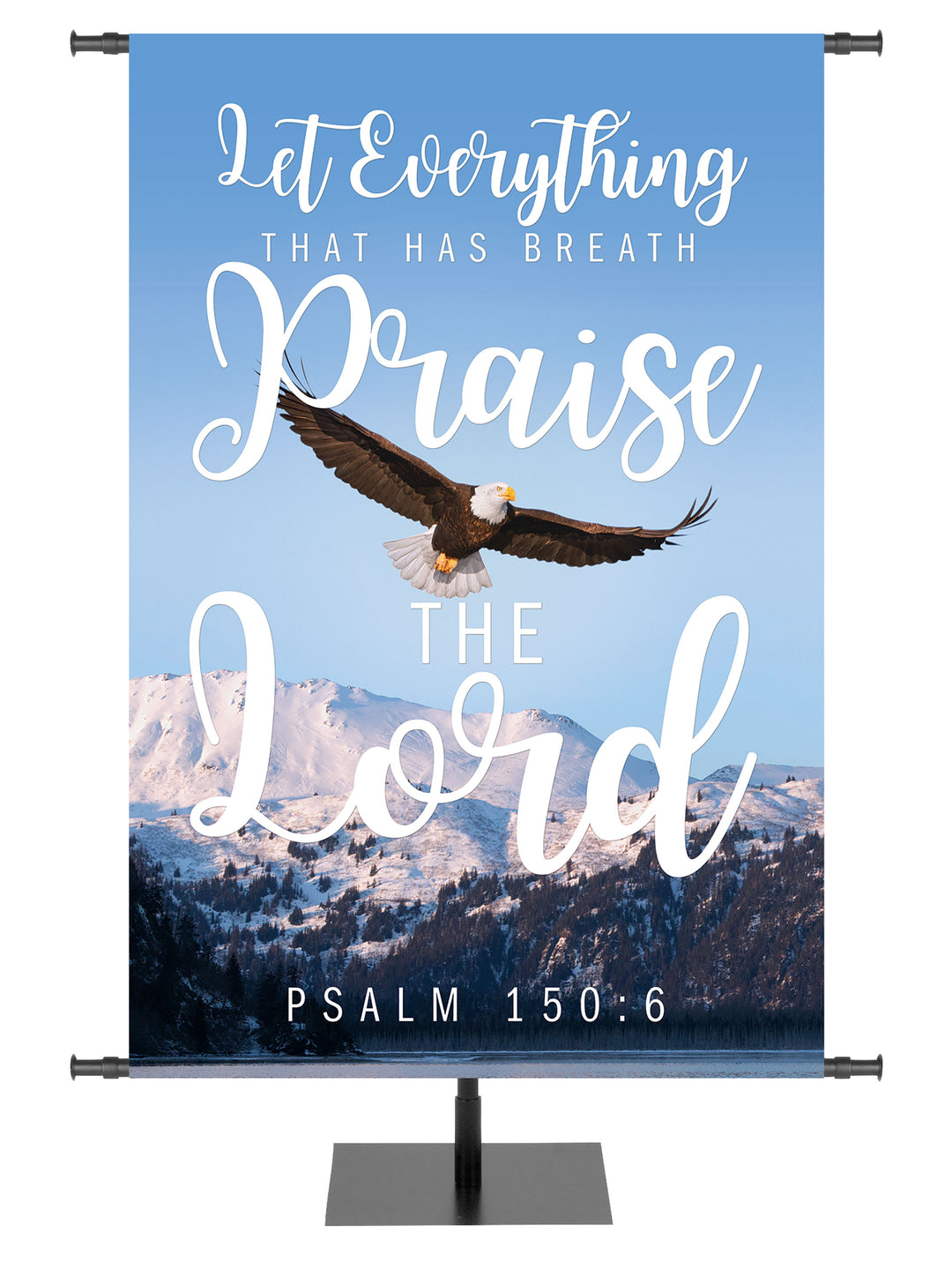 Church Banner Eagle in Flight Praise the Lord Psalm 150:6