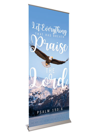 Retractable Banner with Stand Inspiration in Christ Praise the Lord - Year Round Banners - PraiseBanners