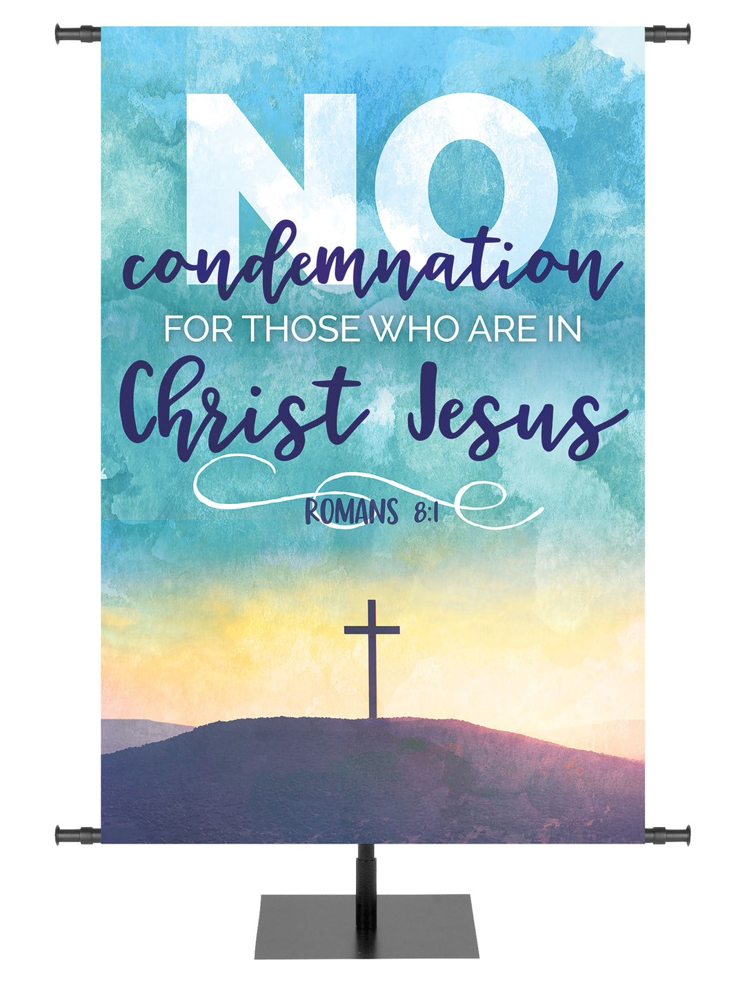 Impressions of Easter No Condemnation - Easter Banners - PraiseBanners