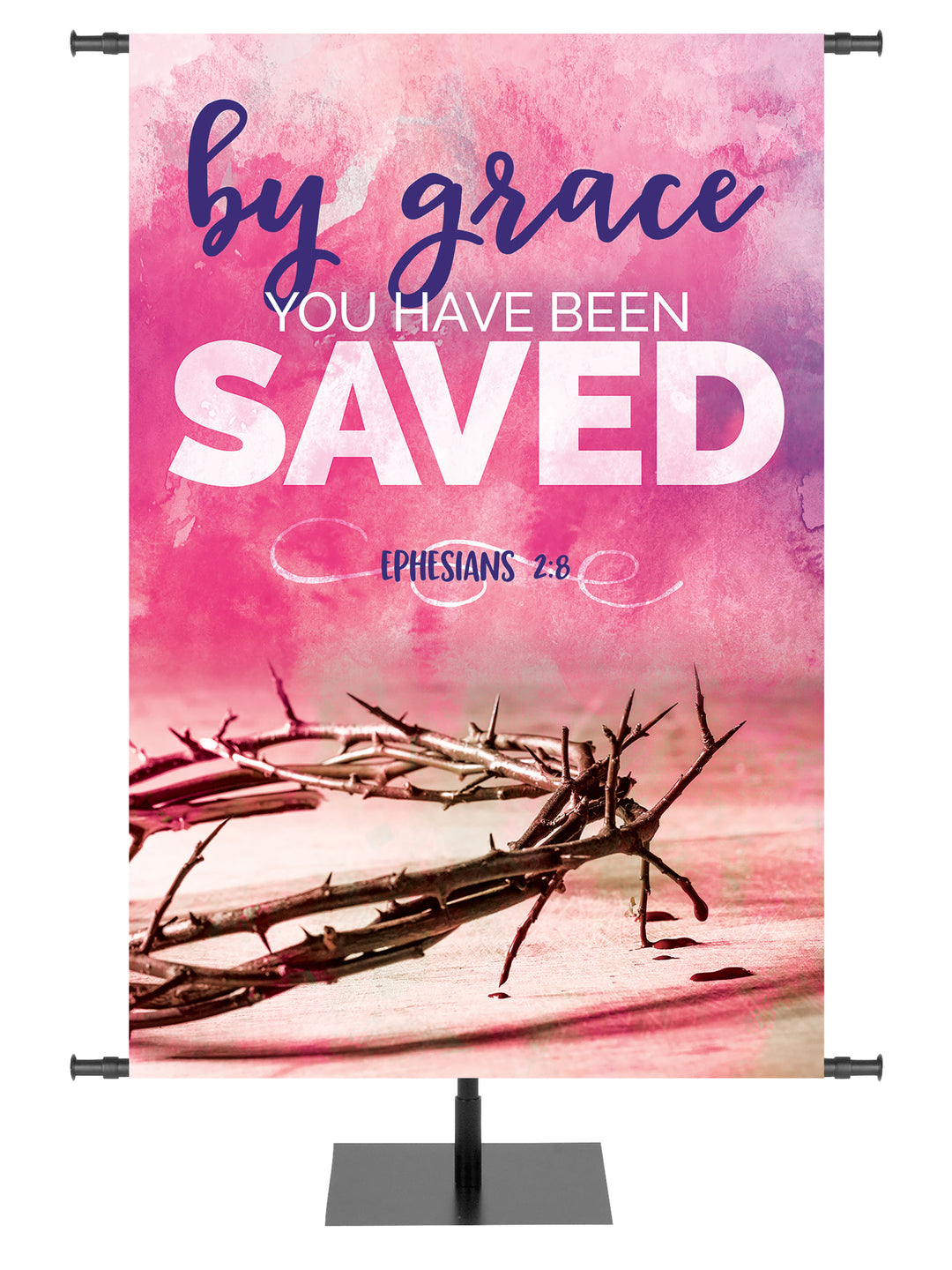 Impressions of Easter By Grace You Have Been Saved - Easter Banners - PraiseBanners