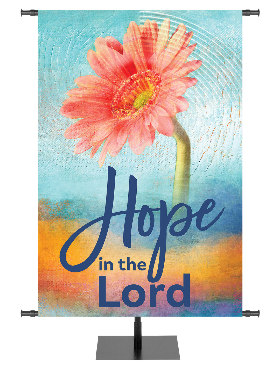 A Joyous Spring Hope In The Lord with orange bloom