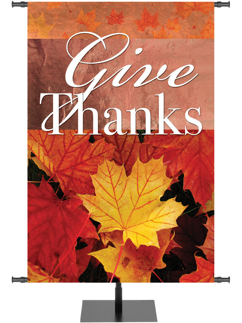 Joy of Gratitude Give Thanks - Fall Banners - PraiseBanners