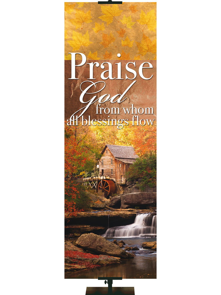 Joy of Gratitude Praise God - Fall Banners - PraiseBanners