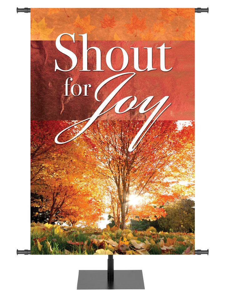 Joy of Gratitude Shout for Joy - Fall Banners - PraiseBanners