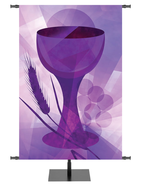 Symbols of the Liturgy Communion in Blue, Green, Purple, Red and White