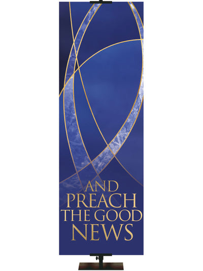 Colors of the Liturgy Fish - Preach The Good News - Liturgical Banners - PraiseBanners