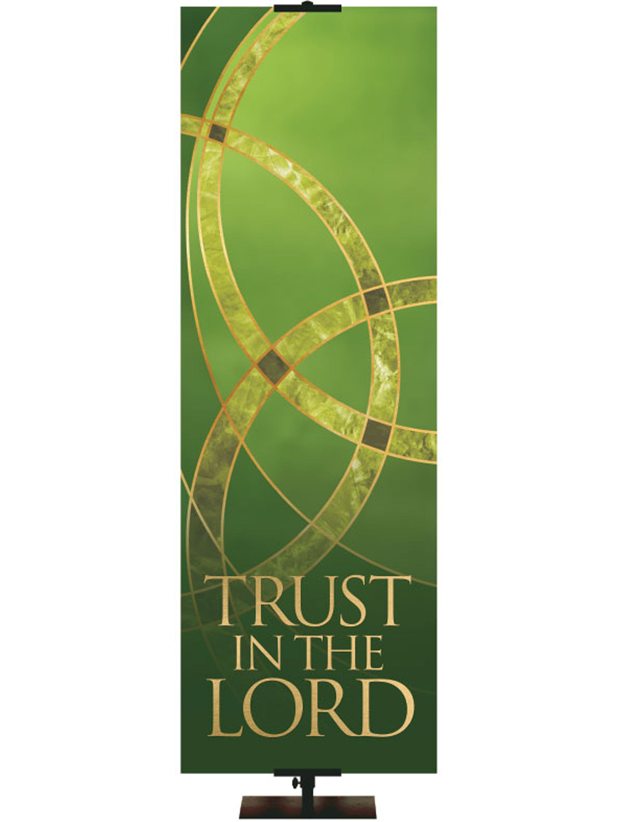 Liturgical Banner Trinity in Green - Trust in The Lord – PraiseBanners™