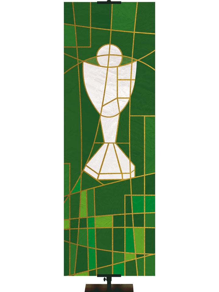 Luminescence Stained Glass Communion Symbol - Liturgical Banners - PraiseBanners