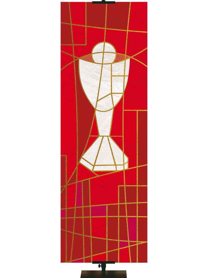 Luminescence Stained Glass Communion Symbol - Liturgical Banners - PraiseBanners