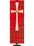 Luminescence Stained Glass Cross Symbol - Liturgical Banners - PraiseBanners