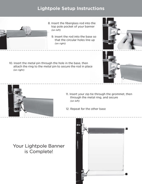 Light Pole Banner Hanging Hardware Kit