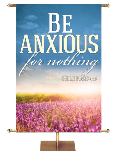 Be Anxious for Nothing Quiet Meditations Banner