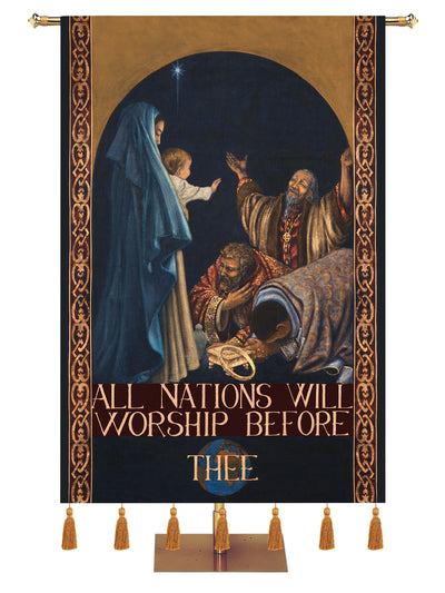 Sistine Basement Embellished Nativity Banner