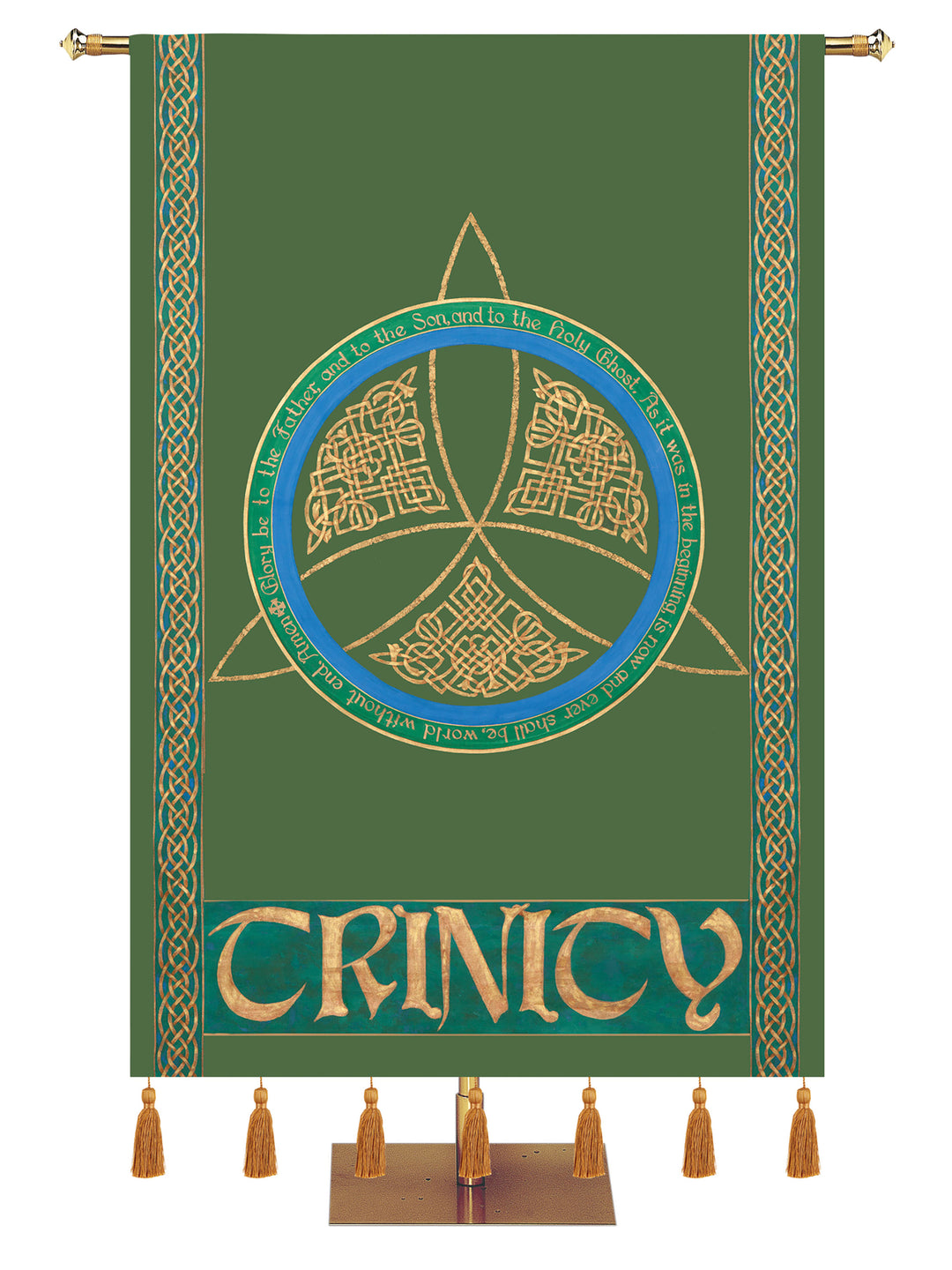 Sistine Basement Embellished Trinity Symbol Banner