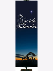 Spanish The Nativity A Savior is Born - Christmas Banners - PraiseBanners
