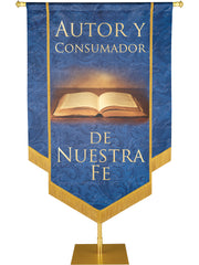 Autory Consumador De Nuestra Fe Embellished Banner - Handcrafted Banners - PraiseBanners