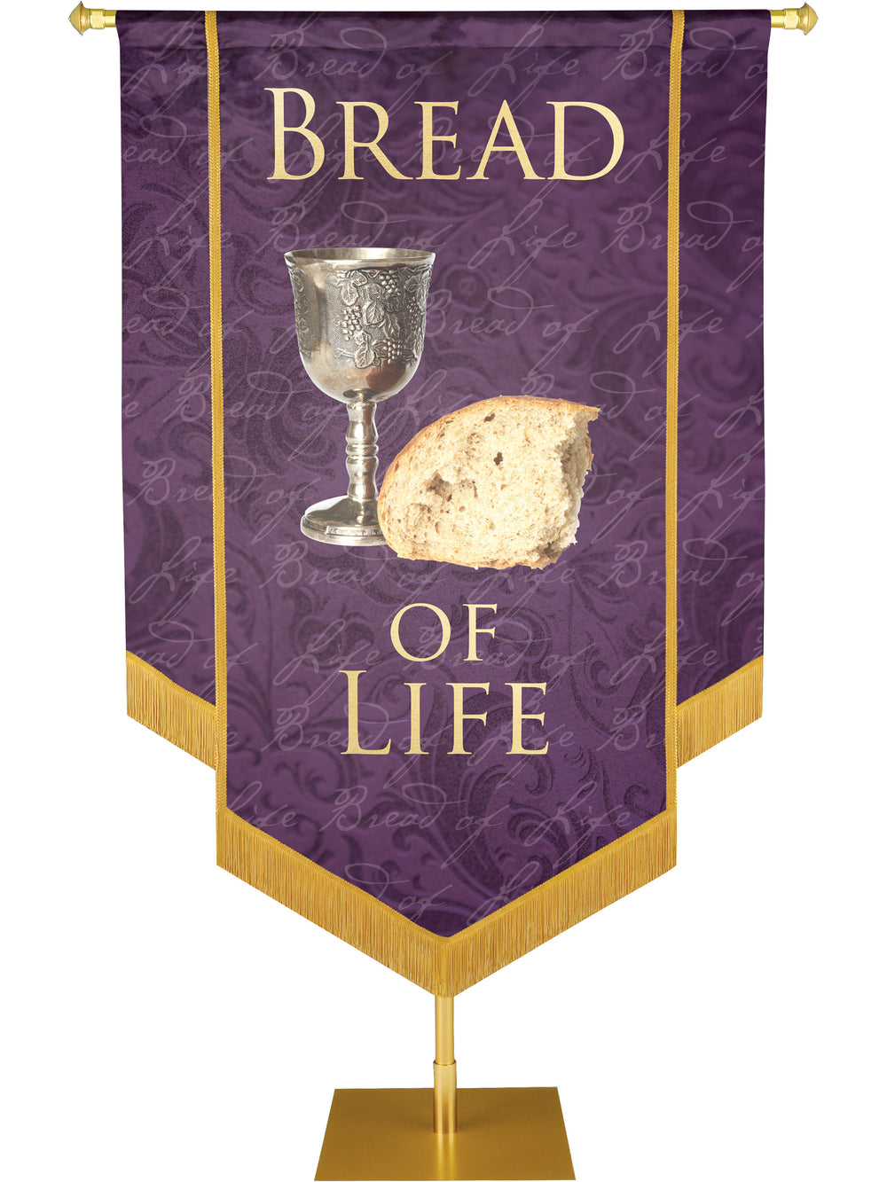 Names of Christ Bread of Life Embellished Banner - Handcrafted Banners - PraiseBanners
