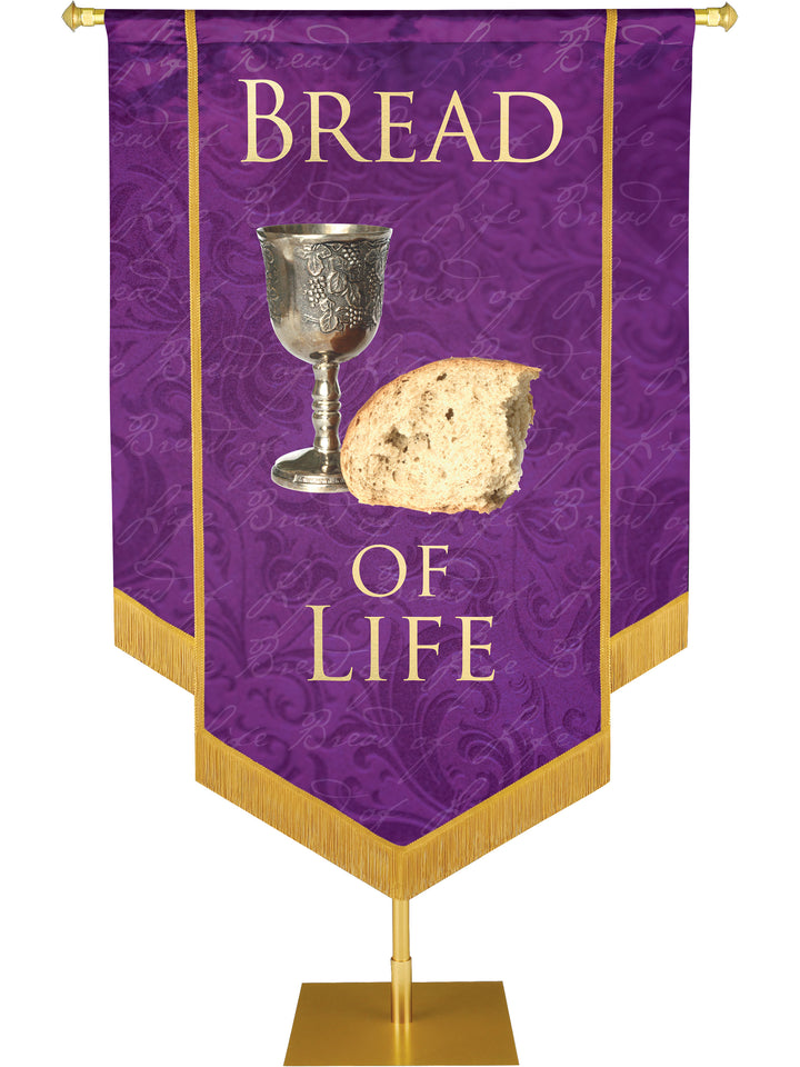 Names of Christ Bread of Life Embellished Banner - Handcrafted Banners - PraiseBanners