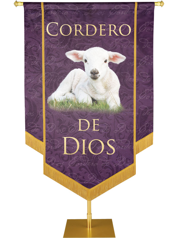 Cordero De Dios Embellished Banner