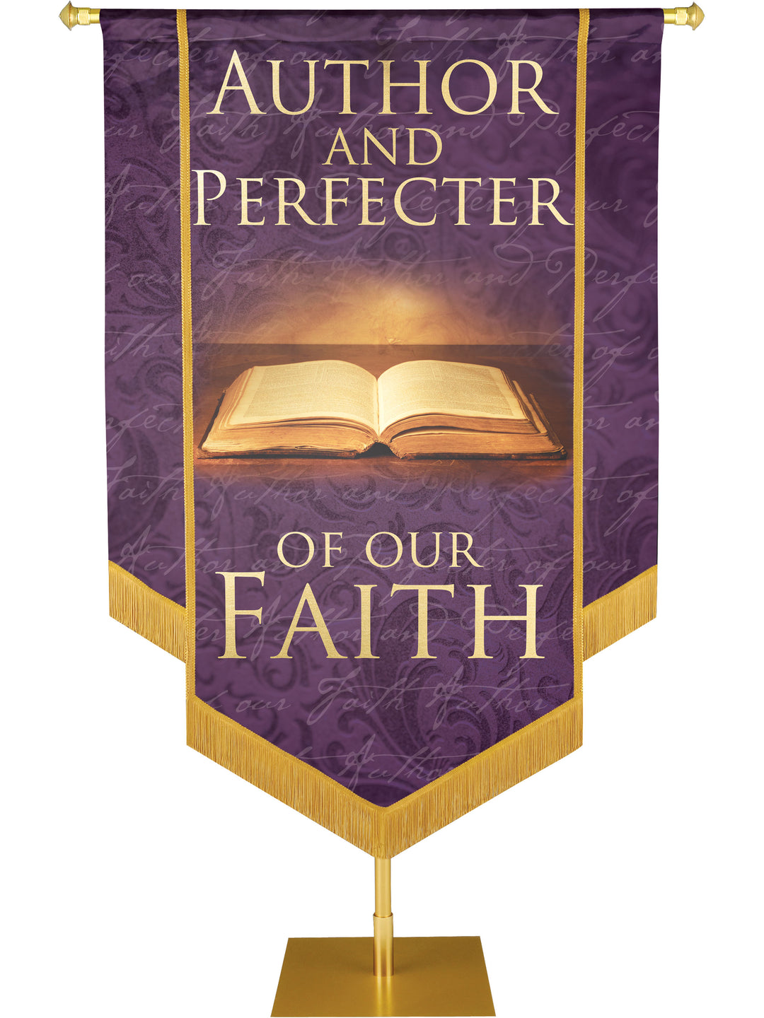 Author and Perfecter Embellished Names of Christ Handmade Banner