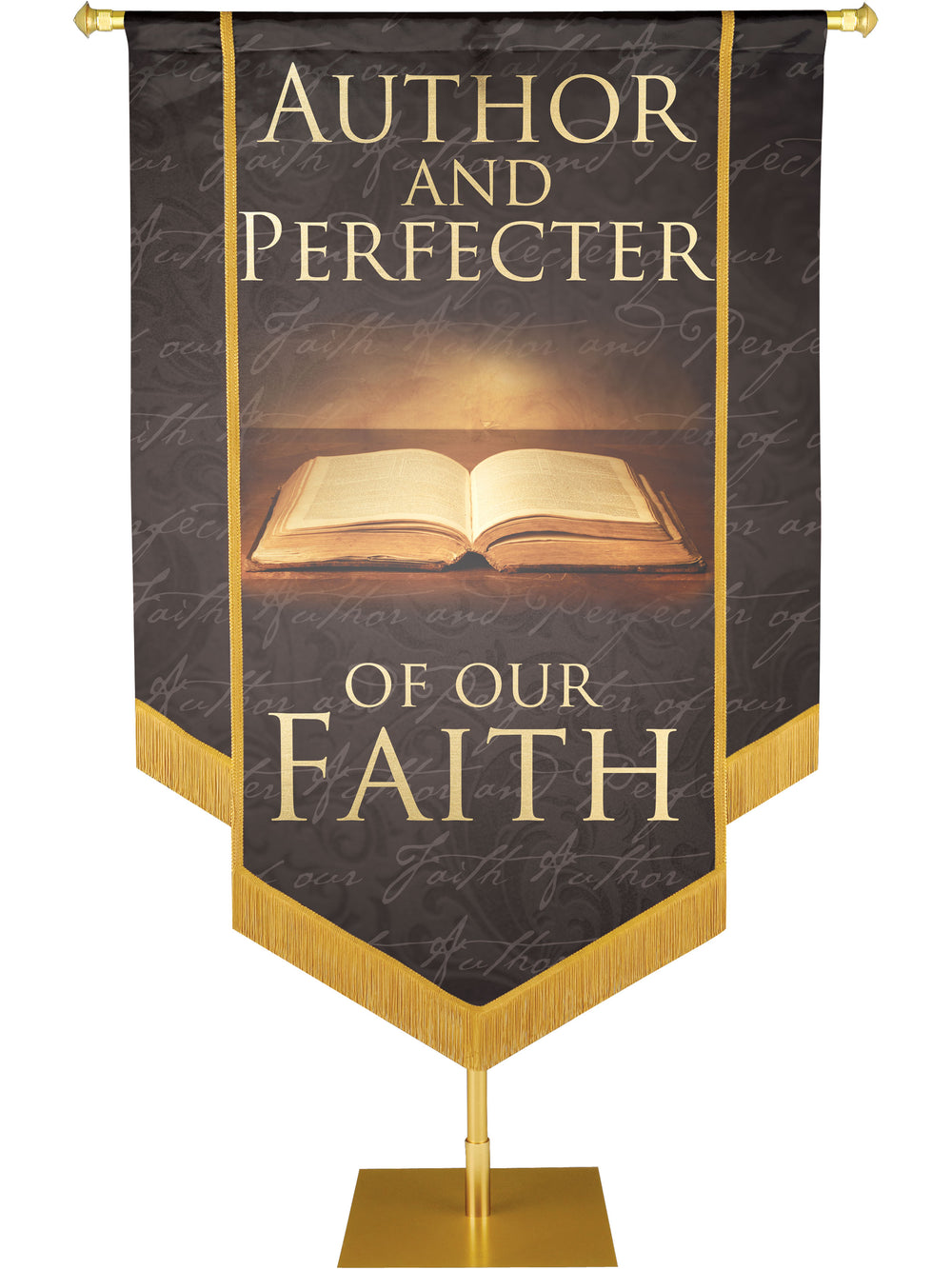 Names of Christ Author and Perfecter Embellished Banner - Handcrafted Banners - PraiseBanners