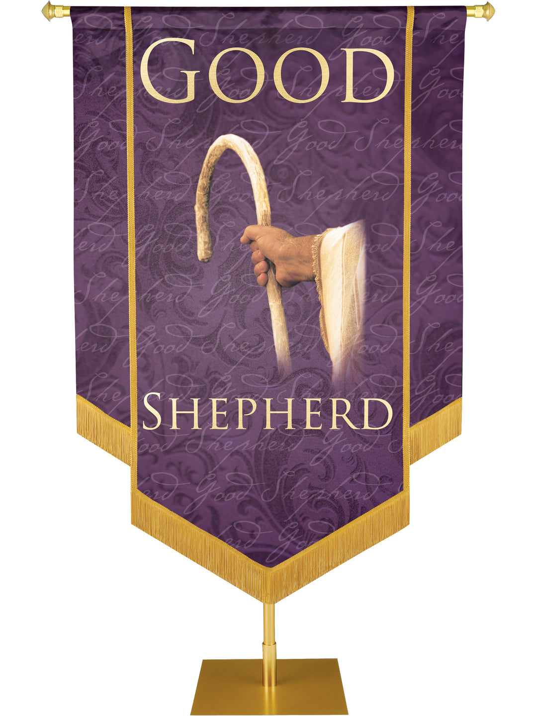 Names of Christ Good Shepherd Embellished Banner - Handcrafted Banners - PraiseBanners